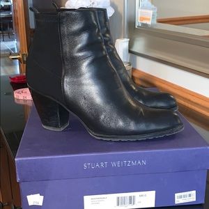 Stuart Weitzman Neuotherhalf Black Leather boot